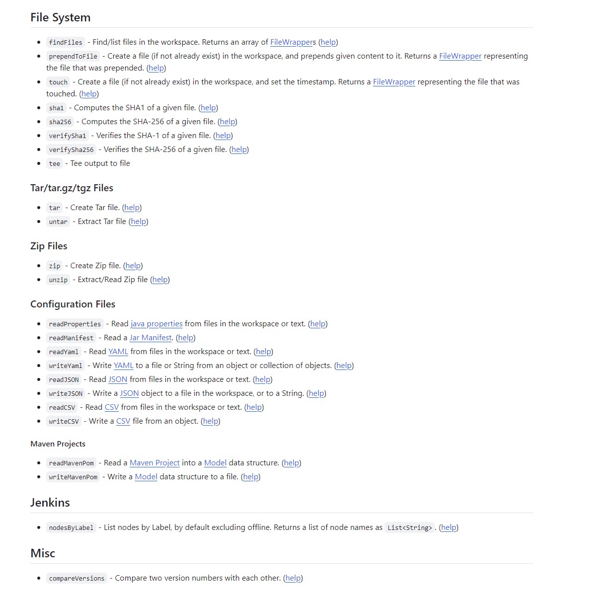 Pipeline Utility Steps